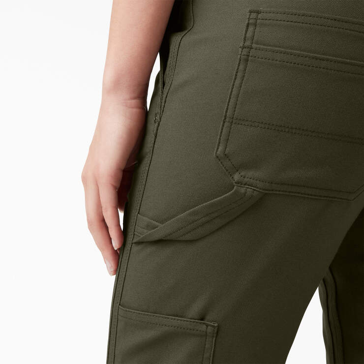 Women's FLEX DuraTech Straight Fit Pants - Moss Green (MS) image number 6