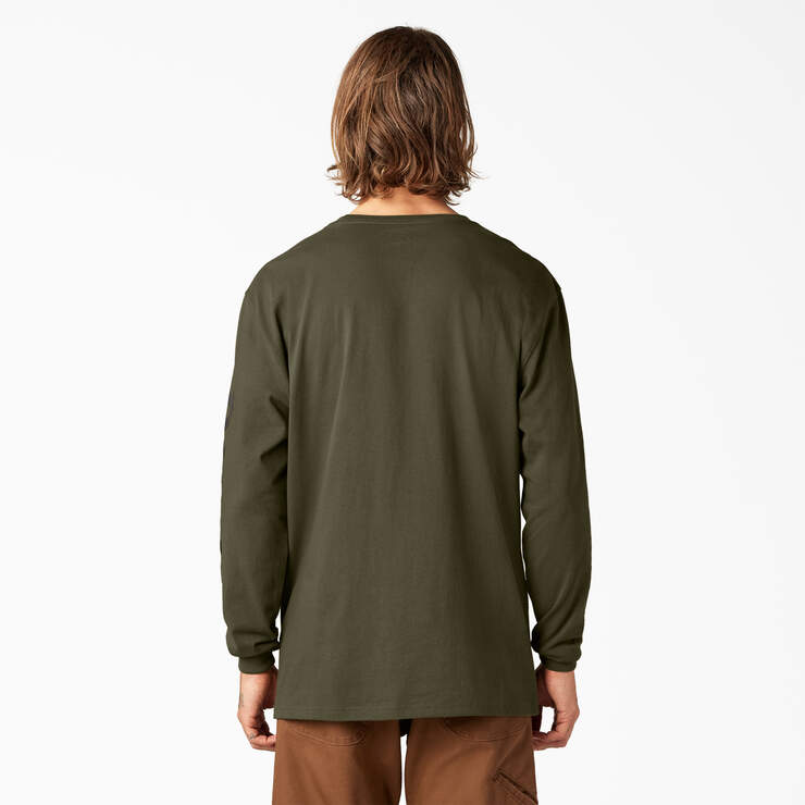 Logo Graphic Long Sleeve T-Shirt - Military Green (ML) image number 2