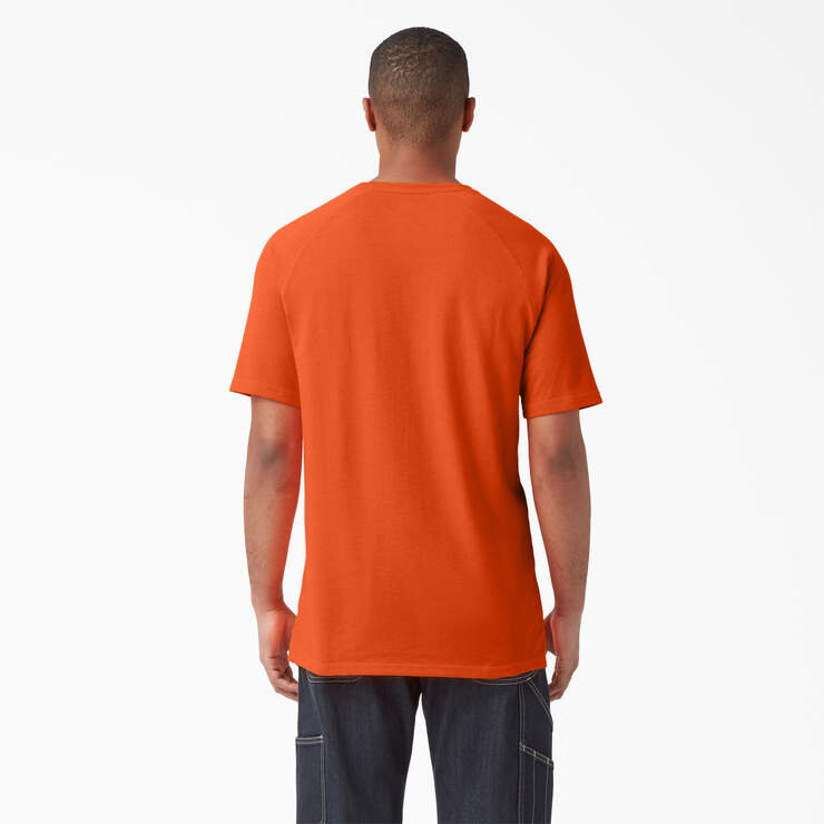 Cooling Short Sleeve Pocket T-Shirt - Bright Orange (BOD) image number 2