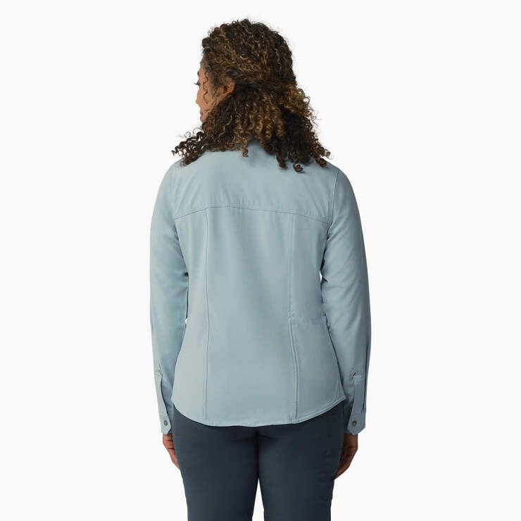 Women's Cooling Roll-Tab Work Shirt - Clear Blue (EUD) image number 2