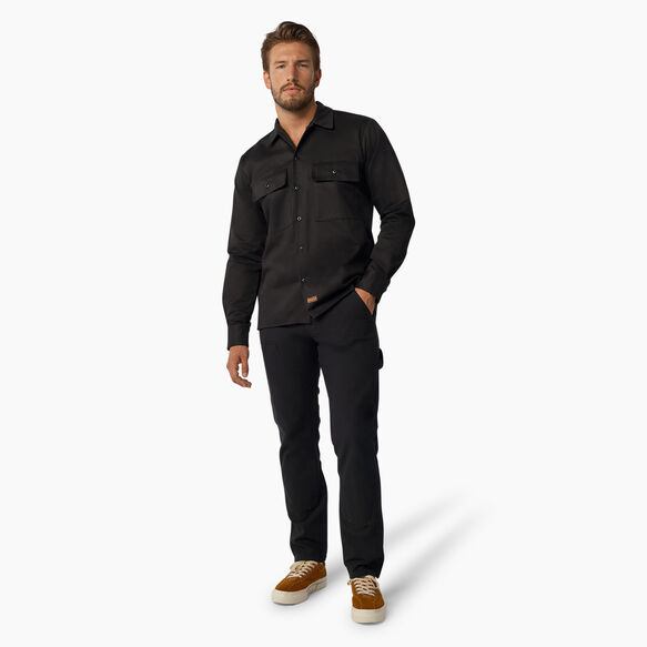 Dickies 1922 Premium Twill Long Sleeve Shirt - Rinsed Black &#40;RBK&#41;