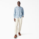 Dickies 1922 Long Sleeve Work Shirt - Bleach Blue Chambray &#40;BBLC&#41;