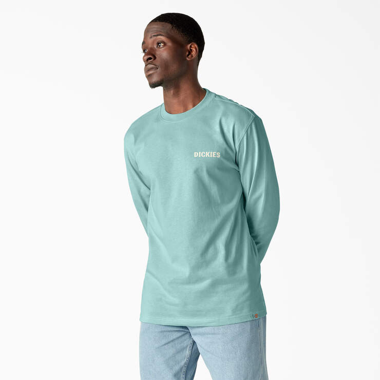 Hays Long Sleeve Graphic T-Shirt - Pastel Turquoise (QP2) image number 2