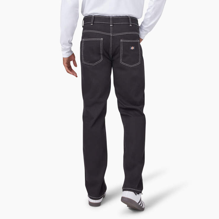 Houston Relaxed Fit Jeans - Stonewashed Black (SBK) image number 6
