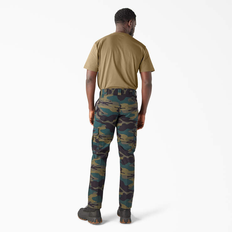 Slim Fit Cargo Pants - Hunter Green Camo (HRC) image number 6