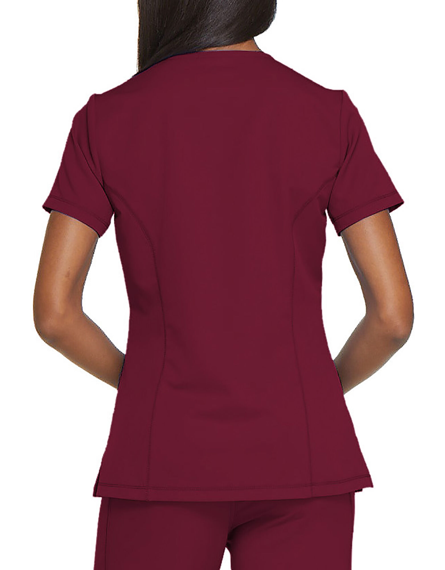 Download Women's Dynamix Mock Wrap Top , Maroon | Women's Scrubs ...
