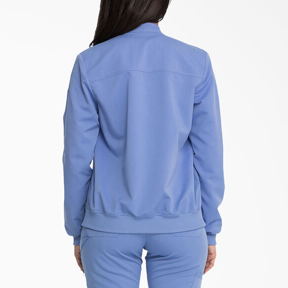 Women&#39;s Balance Zip Front Scrub Jacket - Ceil Blue &#40;CBL&#41;