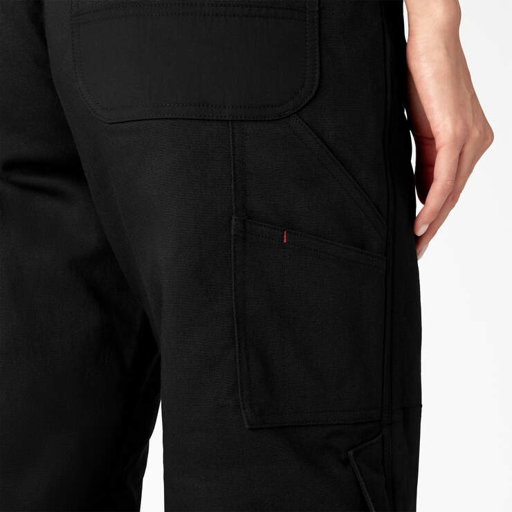 Women’s Regular Fit Insulated Bib Overalls - Black (BKX) image number 5