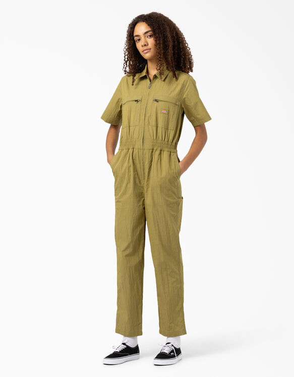 Women&#39;s Pacific Short Sleeve Coveralls - Moss Green &#40;MS&#41;