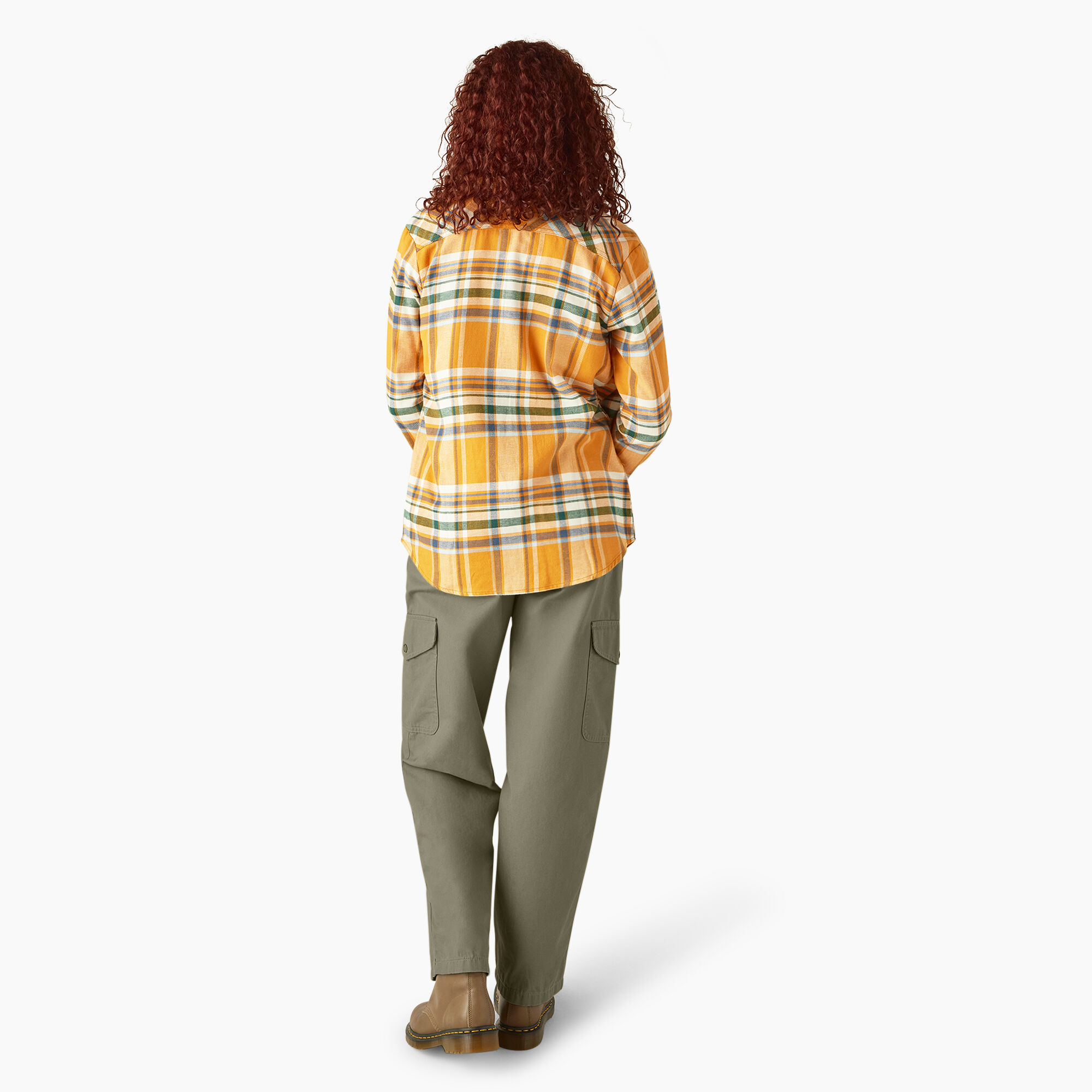 売れ筋商品|||ディッキーズ カットソー トップス レディース Flannel Long-Sleeve Shirt - Women's Fired Brick Fireside Ombre Plaid flr52wpb_main_1.jpg