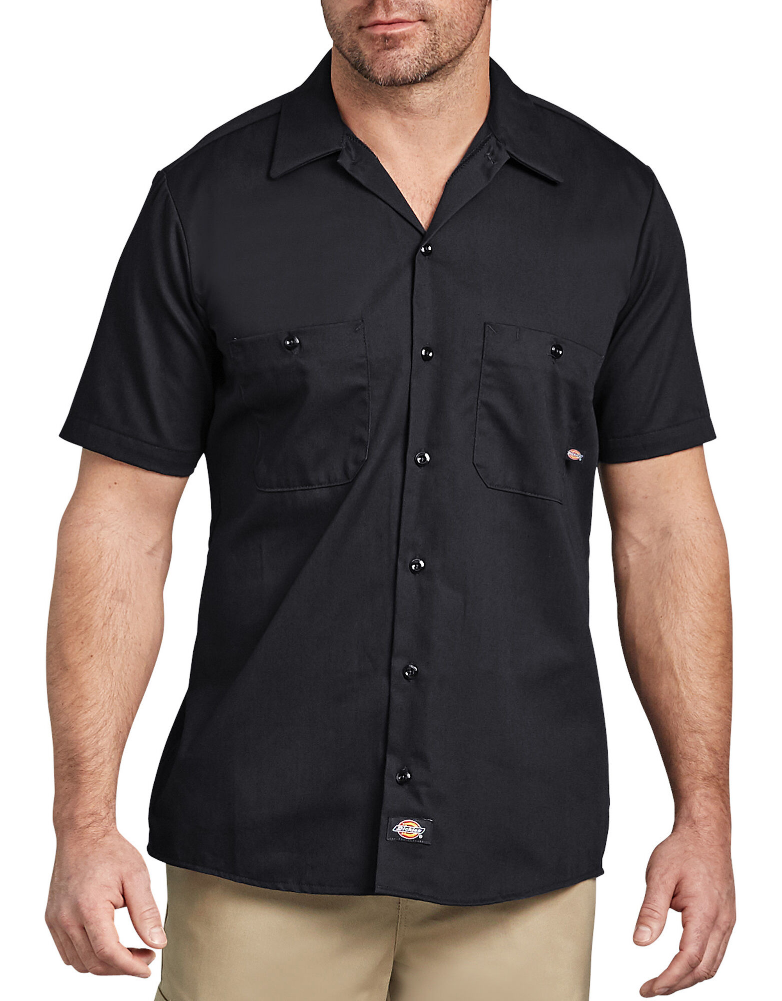 Short Sleeve Industrial Cotton Work Shirt | Mens Shirts | Dickies