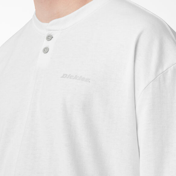 Long Sleeve Henley T-Shirt - White &#40;WH&#41;