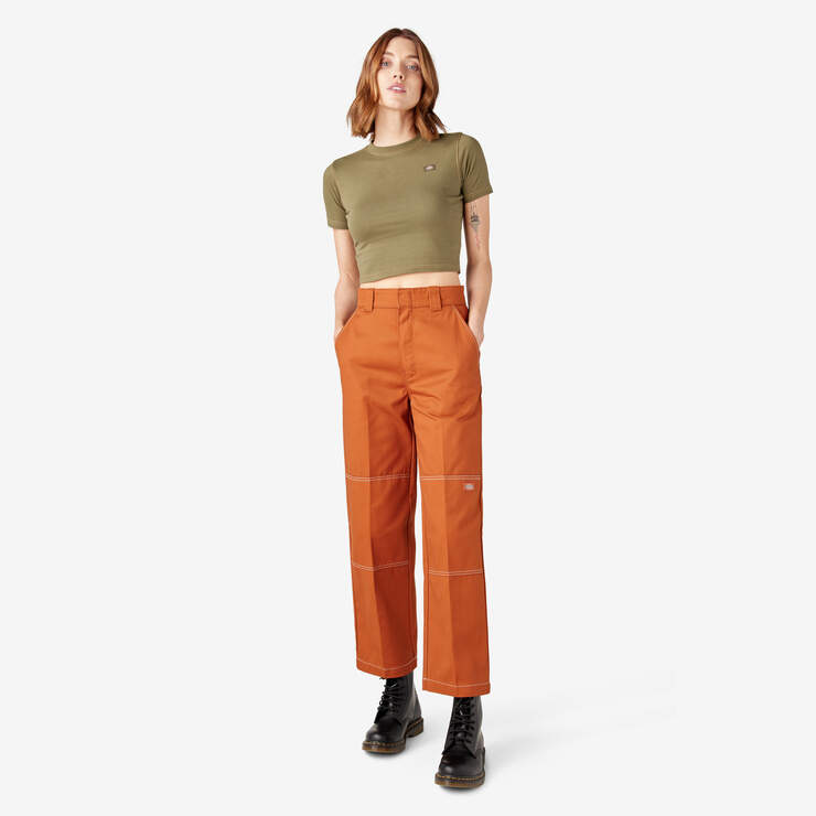 Women’s Relaxed Fit Double Knee Pants - Gingerbread Brown (IE) image number 5