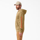 Water Repellent Sleeve Logo Hoodie - Nubuck &#40;NU&#41;
