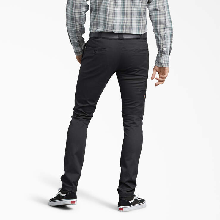 Skinny Fit Work Pants - Black (BK) image number 2