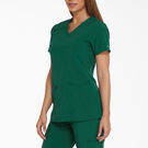 Women&#39;s EDS Essentials V-Neck Scrub Top - Hunter Green &#40;HTR&#41;
