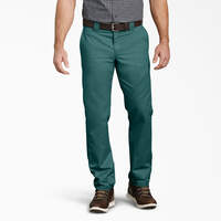 Slim Fit Tapered Leg Multi-Use Pocket Work Pants - Lincoln Green (LN)