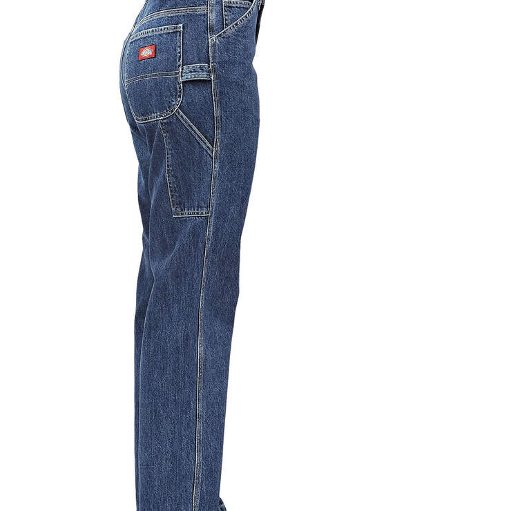 Dickies Girl Juniors' Relaxed Fit Carpenter Jeans - Stonewashed Indigo Blue (SNB) image number 3
