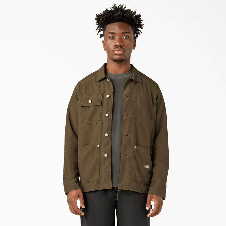 Dickies Premium Collection Work Shirt - Military Olive (MYV) image number 1
