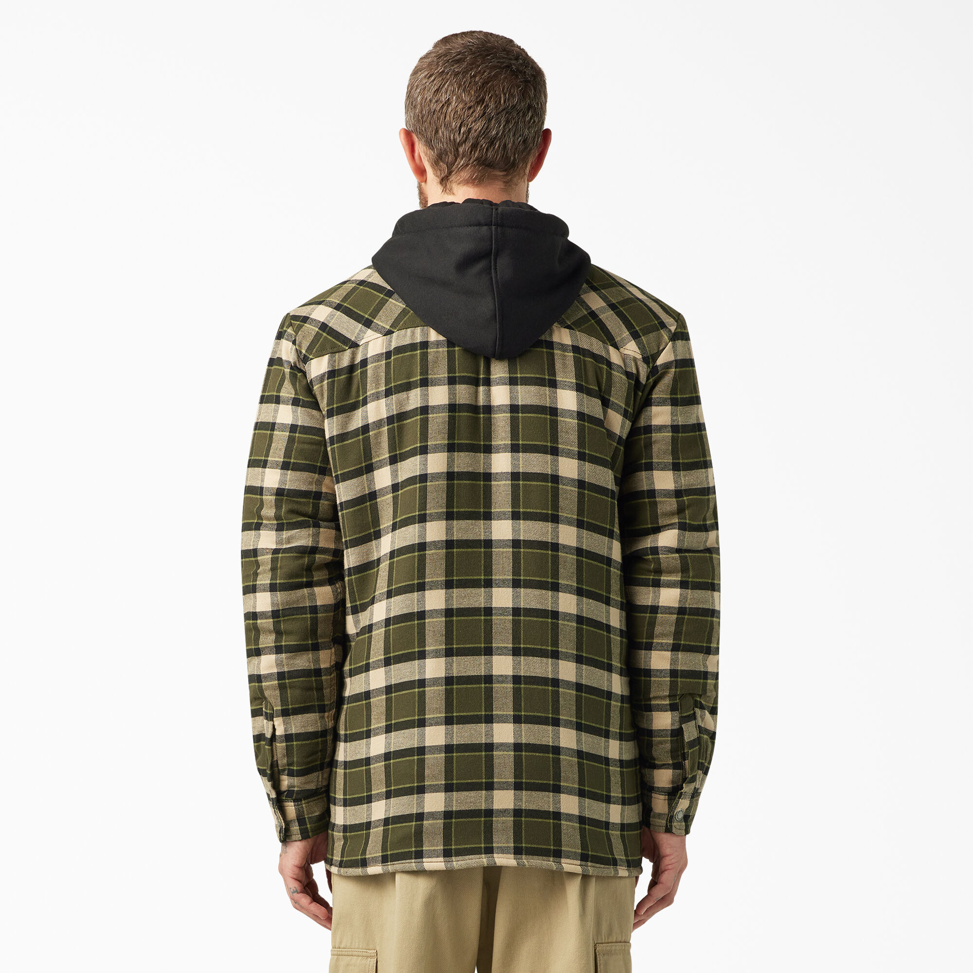 Dickies flannel jacket with hood hot sale