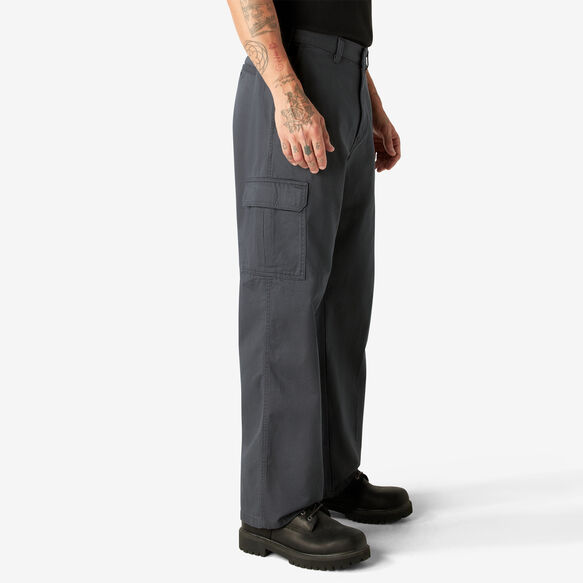 Loose Fit Straight Leg Cargo Pants - Rinsed Charcoal Gray &#40;RCH&#41;