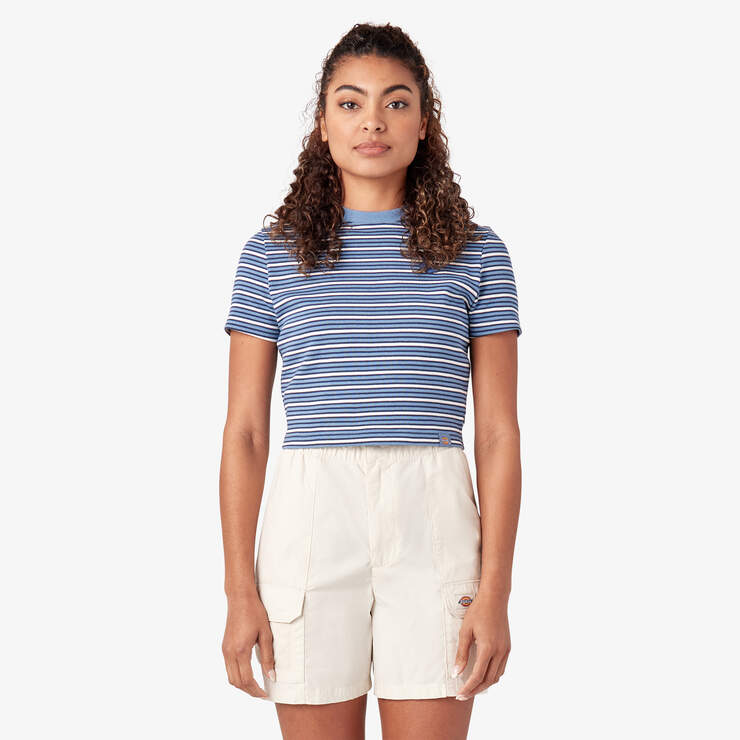 Women’s Altoona Striped T-Shirt - Coronet Garden Stripe (NST) image number 1