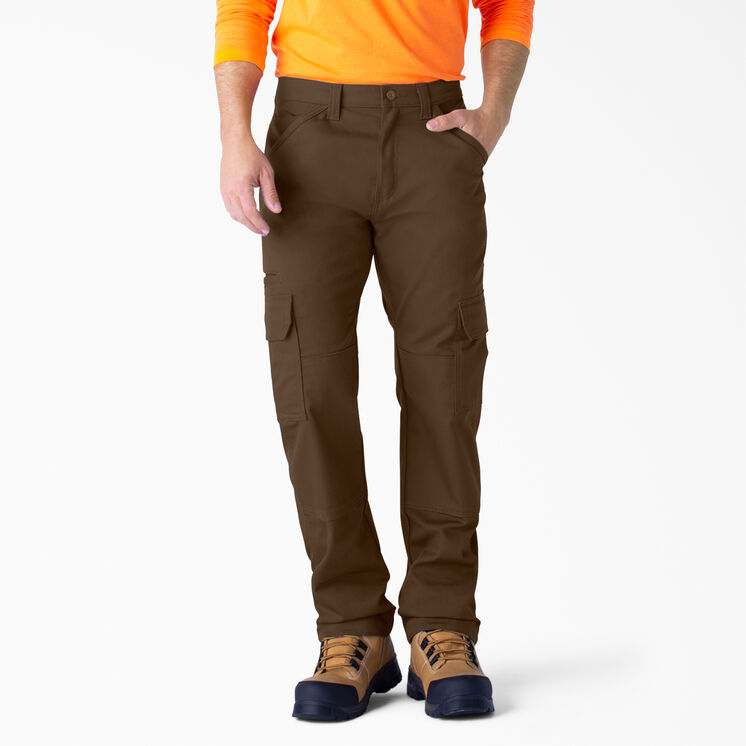 FLEX DuraTech Relaxed Fit Duck Cargo Pants - Dickies US, Timber Brown