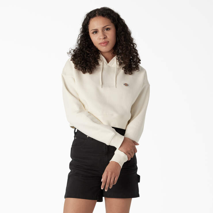 Women's Oakport Cropped Hoodie - Cloud (CL9) image number 1