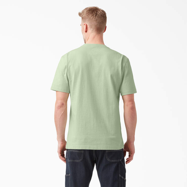 Heavyweight Short Sleeve Pocket T-Shirt - Celadon Green (C2G) image number 2