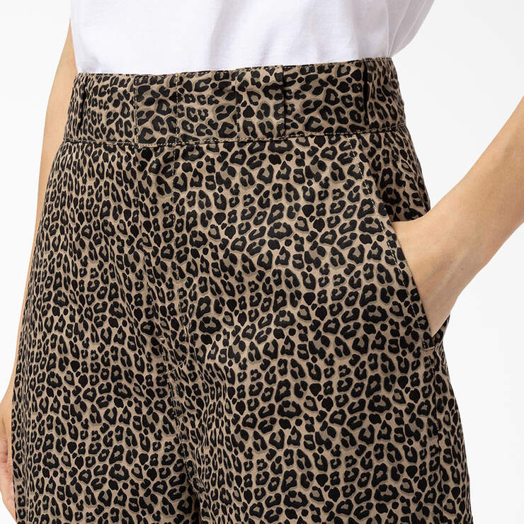 Women's Silver Firs Cropped Pants - Leopard Print (LPT) image number 5
