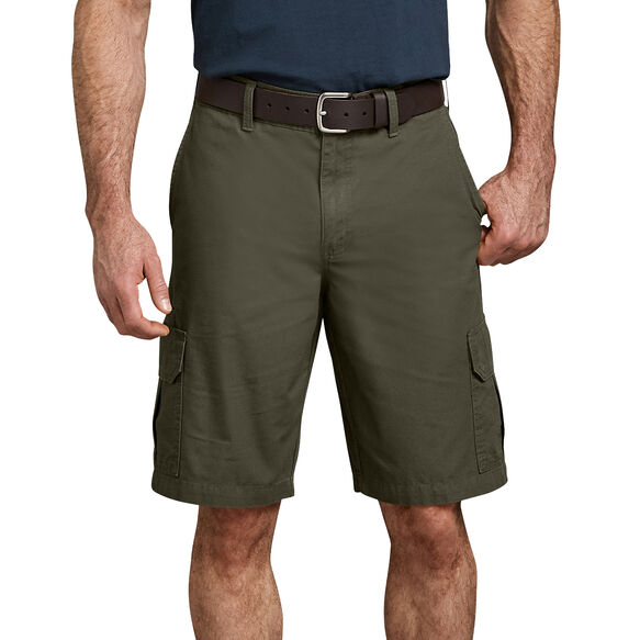 Relaxed Fit Ripstop Cargo Shorts, 11&quot; - Rinsed Moss Green &#40;RMS&#41;