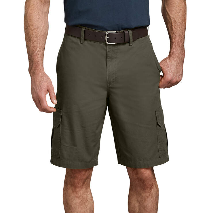Relaxed Fit Ripstop Cargo Shorts, 11" - Rinsed Moss Green (RMS) image number 5