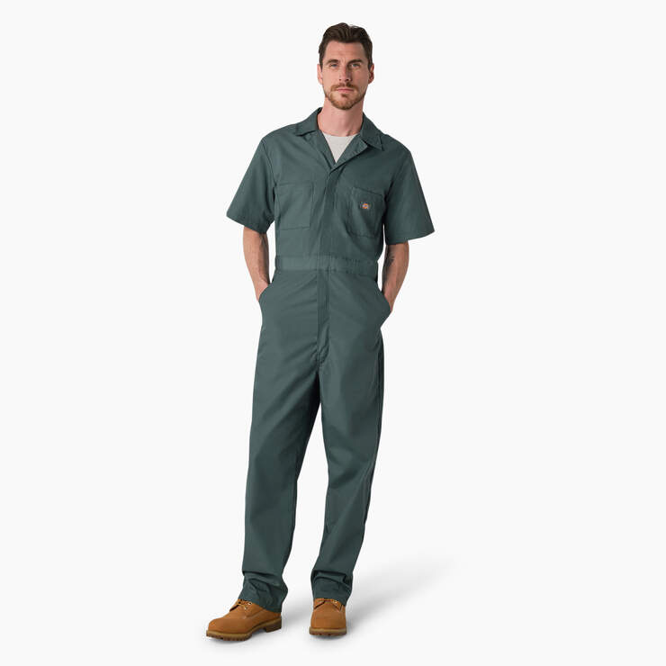 Short Sleeve Coveralls - Lincoln Green (LN) image number 1