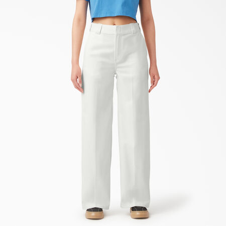 Women&#39;s Stonewashed Wide Leg Work Pants - Rinsed Cloud &#40;R2C&#41;