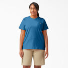Women&#39;s Plus Short Sleeve Heavyweight T-Shirt - Vallarta Blue &#40;V2B&#41;