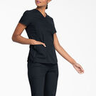 Women&#39;s EDS Signature V-Neck Scrub Top - Black &#40;BLK&#41;