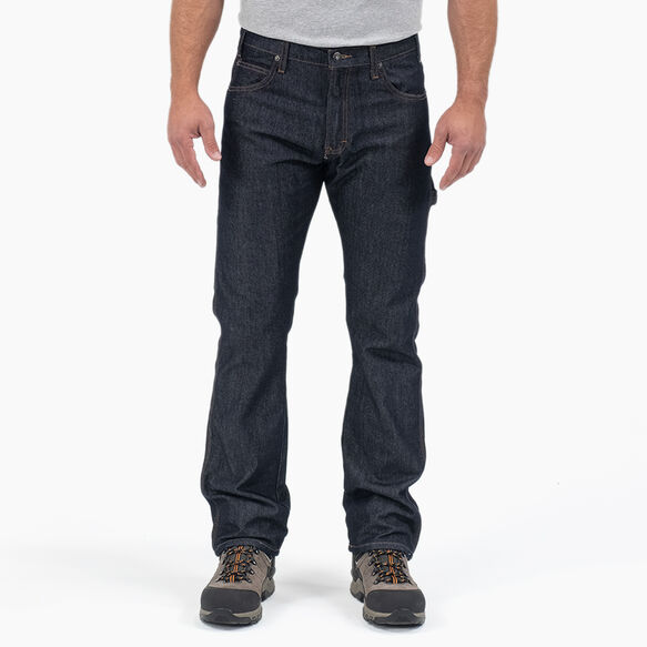 Regular Fit Straight Leg Carpenter Jeans - Rinsed Indigo Blue &#40;RNB&#41;