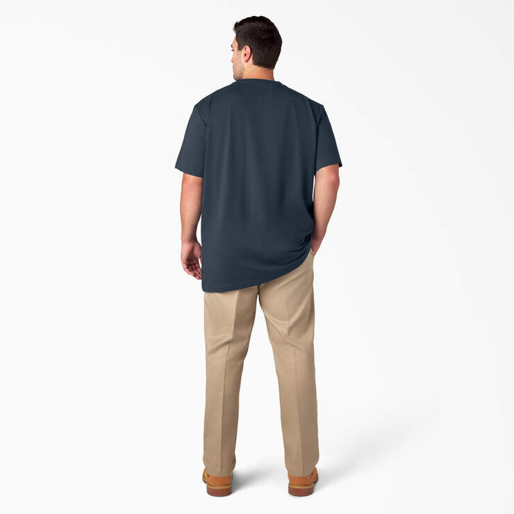 Heavyweight Short Sleeve Pocket T-Shirt - Dark Navy (DN) image number 10