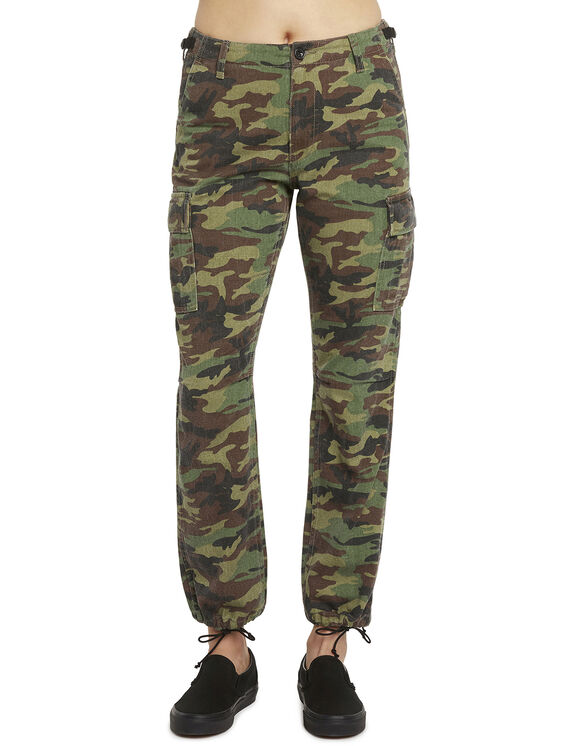 Dickies Girl Juniors' Camo Cargo Pants , Olive Green 0 | Dickies Girl ...