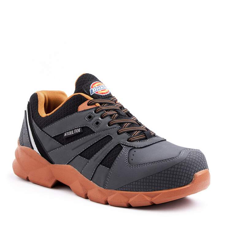 Rook Athletic Steel Toe Work Shoe Grey/Orange - Gray (GY) image number 1