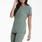 Women&#39;s EDS Essentials V-Neck Scrub Top - Olive Green &#40;OLI&#41;