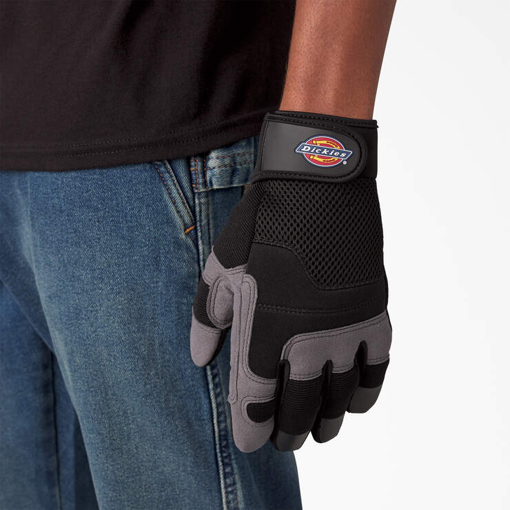 Utility Work Gloves - Black (BK) image number 3