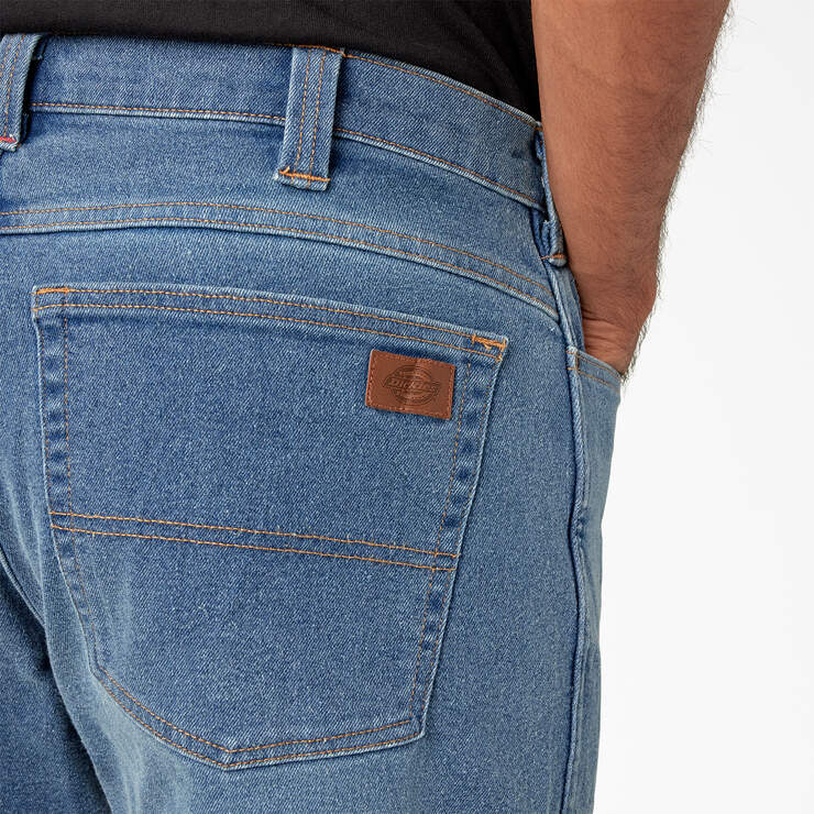 FLEX Regular Fit 5-Pocket Jeans - Light Denim Wash (LWI) image number 9