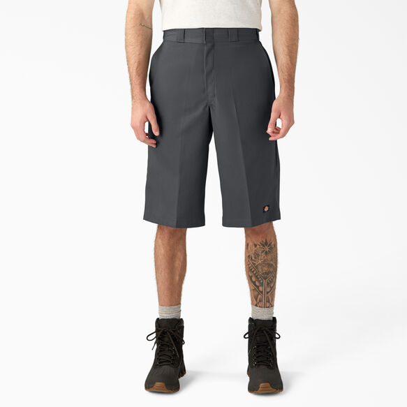 Loose Fit Multi-Use Pocket Work Shorts, 15&quot; - Charcoal Gray &#40;CH&#41;