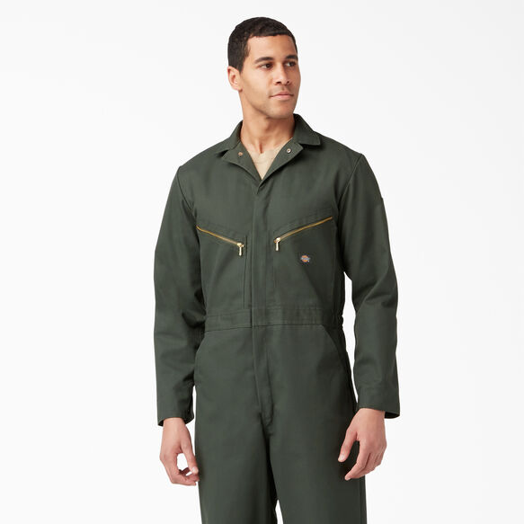 Deluxe Blended Long Sleeve Coveralls - Olive Green &#40;OG&#41;