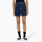 Women&#39;s Denim Carpenter Shorts, 5&quot; - Stonewashed Indigo Blue &#40;SNB&#41;