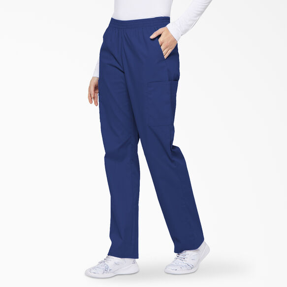 Women&#39;s EDS Signature Tapered Leg Cargo Scrub Pants - Galaxy Blue &#40;GBL&#41;