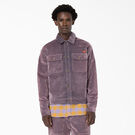 Opening Ceremony Flock Denim Utility Jacket - Lilac &#40;LC&#41;