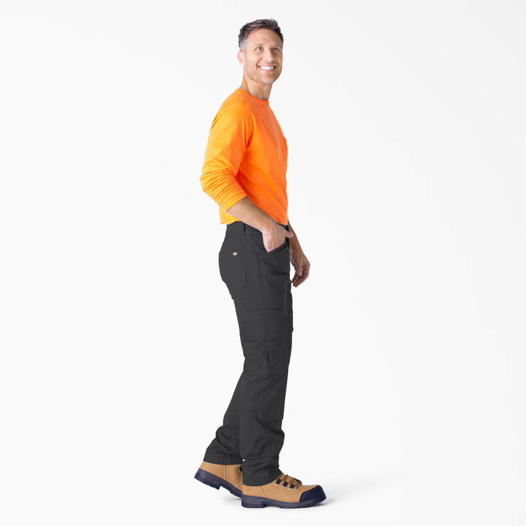 FLEX DuraTech Relaxed Fit Duck Cargo Pants - Black (BK) image number 5
