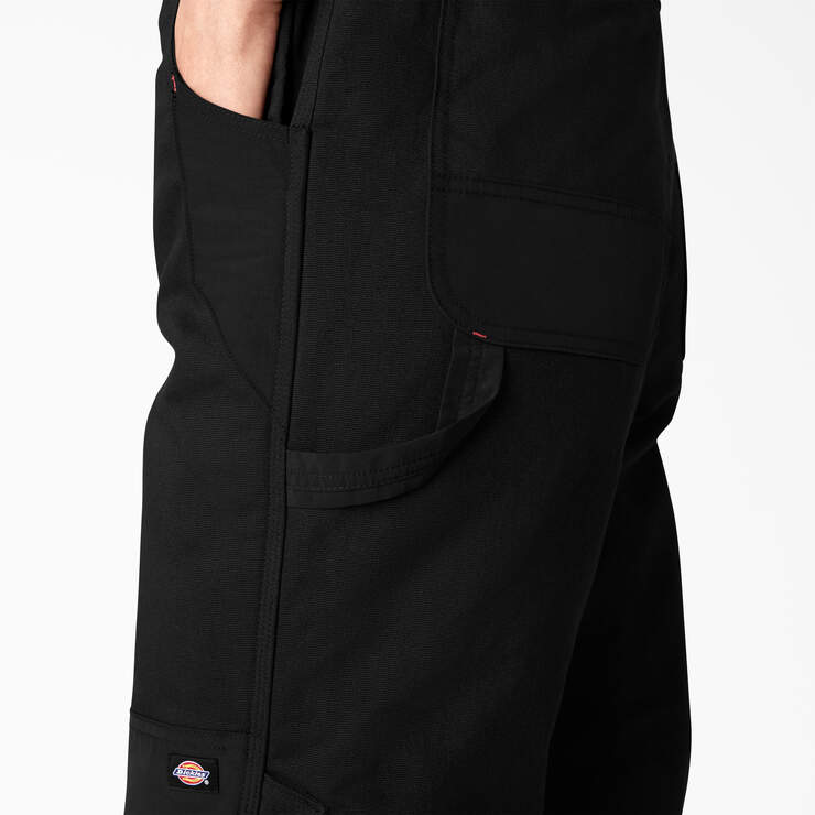 Women’s Regular Fit Insulated Bib Overalls - Black (BKX) image number 8